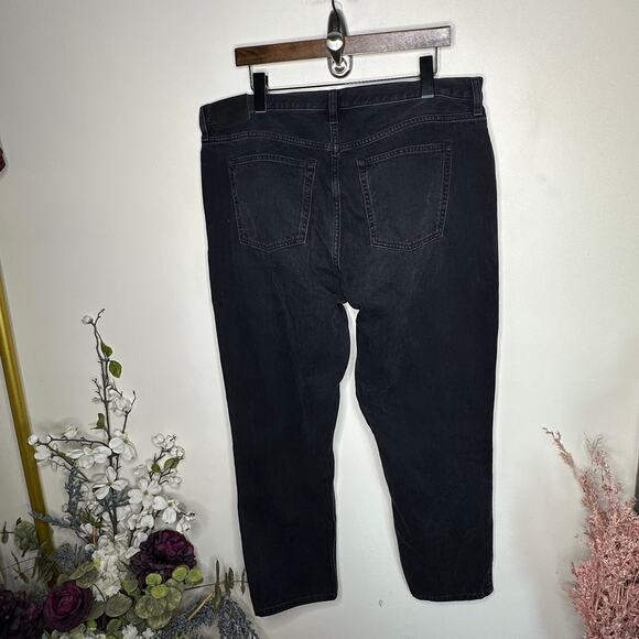 EVERLANE The Super-Soft Relaxed Jean Gray Black Sz 33 Regular {HH25} - Picture 3 of 5